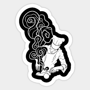 Chef on Work For Chefs Sticker